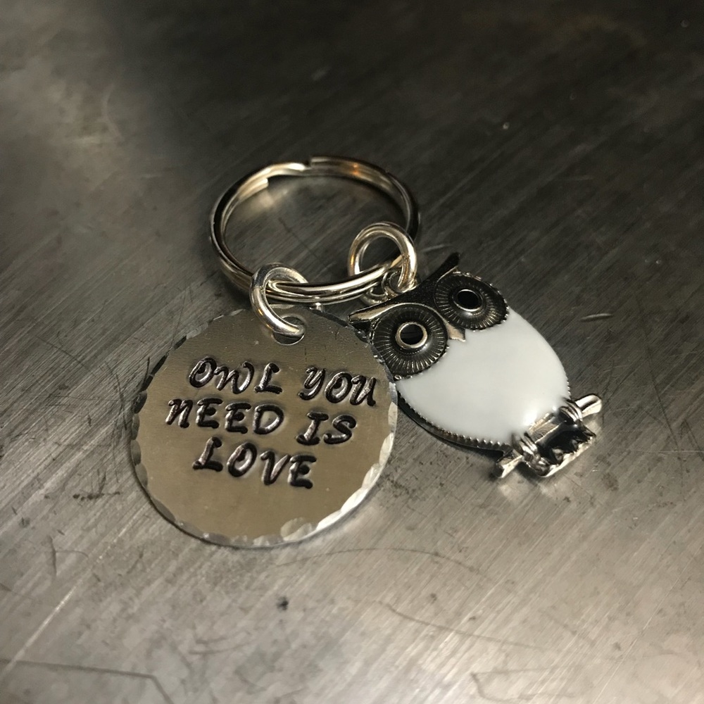 Owl you need is love keychain